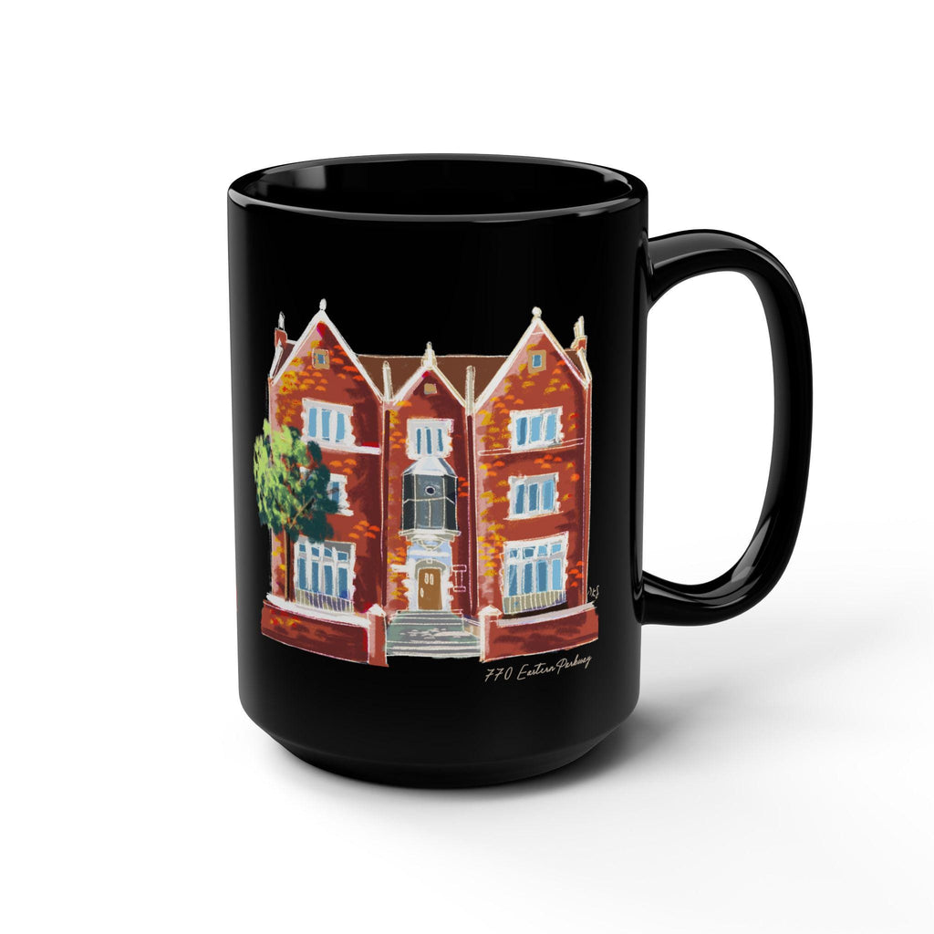 770 Chabad 770 Eastern Parkway Mug 11oz 15oz Am Yisrael Chai jewish art coffee cup Ceramic Mug Israel Jewish gift Hanukkah Gift Israeli Art