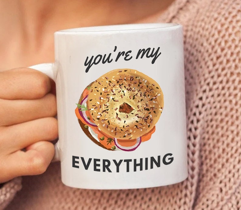 Everything Bagel Mug, You are EVERYTHING | tea cup, coffee cup | Ceramic Mug 11oz | work mug, gift mug, morning mug | Everything bagel