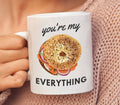 Everything Bagel Mug, You are EVERYTHING | tea cup, coffee cup | Ceramic Mug 11oz | work mug, gift mug, morning mug | Everything bagel