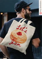 Hanukkah Donut Tote bag Canvas Mug 11oz 15oz Jelly Donut jewish art coffee Ceramic Israel jewish Hanukkah Gifts Israeli Artist Israel Art