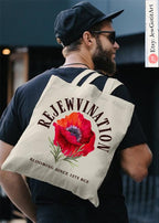 ReJWvination Mug, Tote bag Canvas Red Flower Kalanit Mug 11oz 15oz jewish Ceramic Israel jewish Hanukkah Gifts Israeli Artist Israel Art