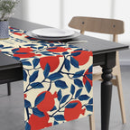 Personalized Shabbat Shalom Table Runner, Jewish gift shabbos, Pomegranate, fruit flowers, jewish gift israel art, customized gifts שבת שלום