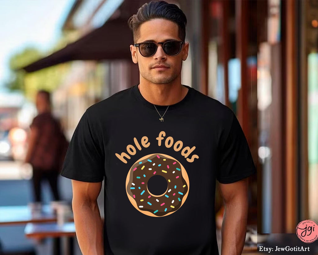 Donut Shirt hole foods Sweatshirt unisex Pink Donut Shirt woman man shirt gift, Israel Art Jewish Shirt Hanukkah Israeli Artist Holiday