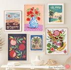 Psalm 23 Wall Art Print or Framed Art Tehilim Hebrew Aesthetic Faith Wall Decor Religious Home Am Yisrael Chai Bible Verse Poster Gift