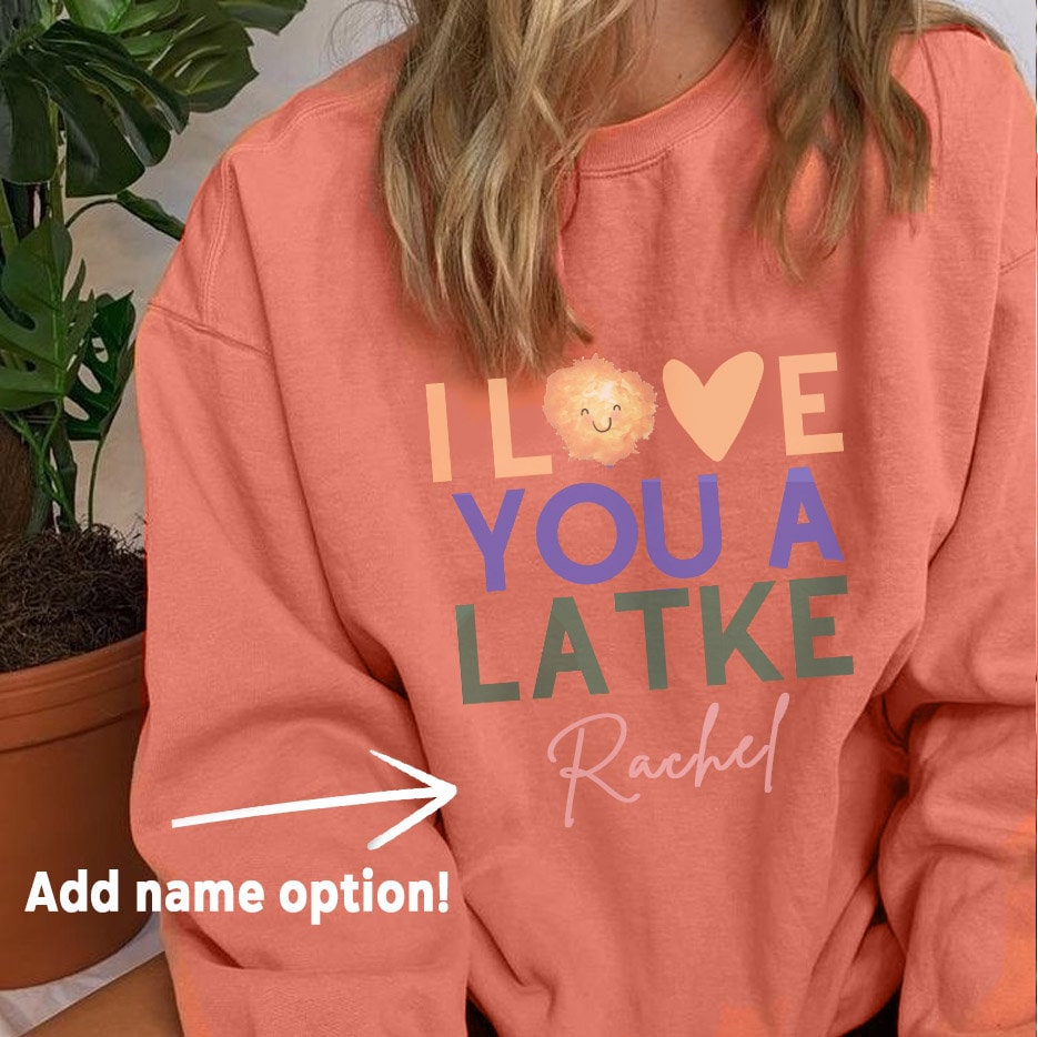 Hanukkah Sweater, I love you a Latke