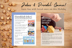Hanukkah Cookbook Ebook Download Recipes blessings Spiritual Preparation Digital Chanukah Printable Jewish Holiday Menorah Dreidel Jokes