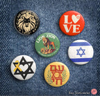 Pin Set We Will Never Forget Never Again Magnets Magnet Stickers Heart Badge Yellow Ribbon  Am Yisrael Chai Star David