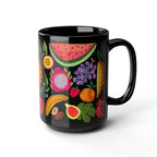 Jerusalem Fruit Market Shuk jewish art coffee cup Ceramic Mug Israel Jewish gift coffee mug jewish gifts Proud Jew Israelite hanukkah fruits