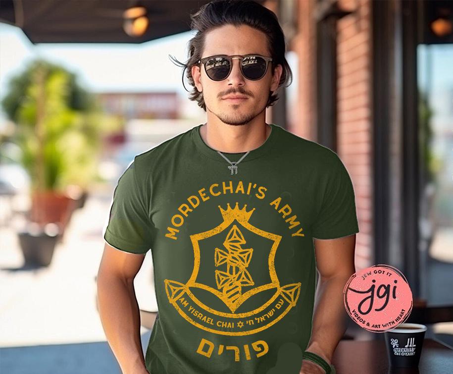 Purim Esther IDF Sweatshirt Purim Costume Israeli Artist Jewish Holiday Gift | Am Yisrael Chai Hamantaschen T-Shirt Purim Gift Purim Shirt