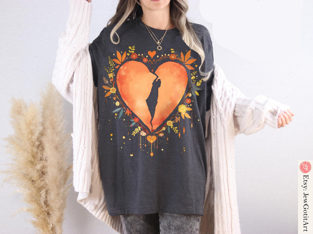 Israel Heart Shirt Never Forget Never Forgive Sweatshirt Am Yisrael Chai Shirt Jewish Pride Tee Israel Support Israel Shirt