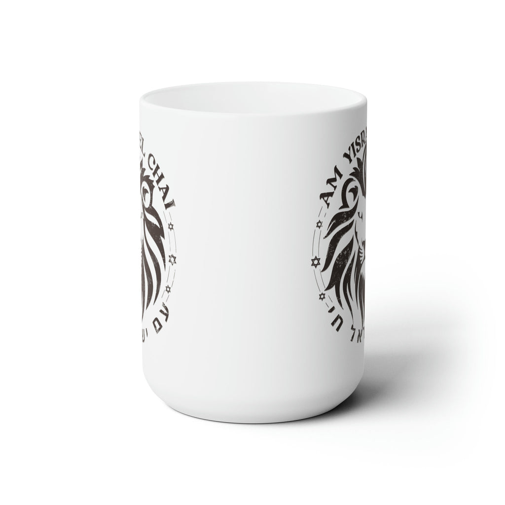 Lion Am Yisrael Chai, jewish art, art, coffee cup, Ceramic Mug, Israel, Jewish gift, coffee mug, jewish gift, Proud Jew, Israelite, hanukkah