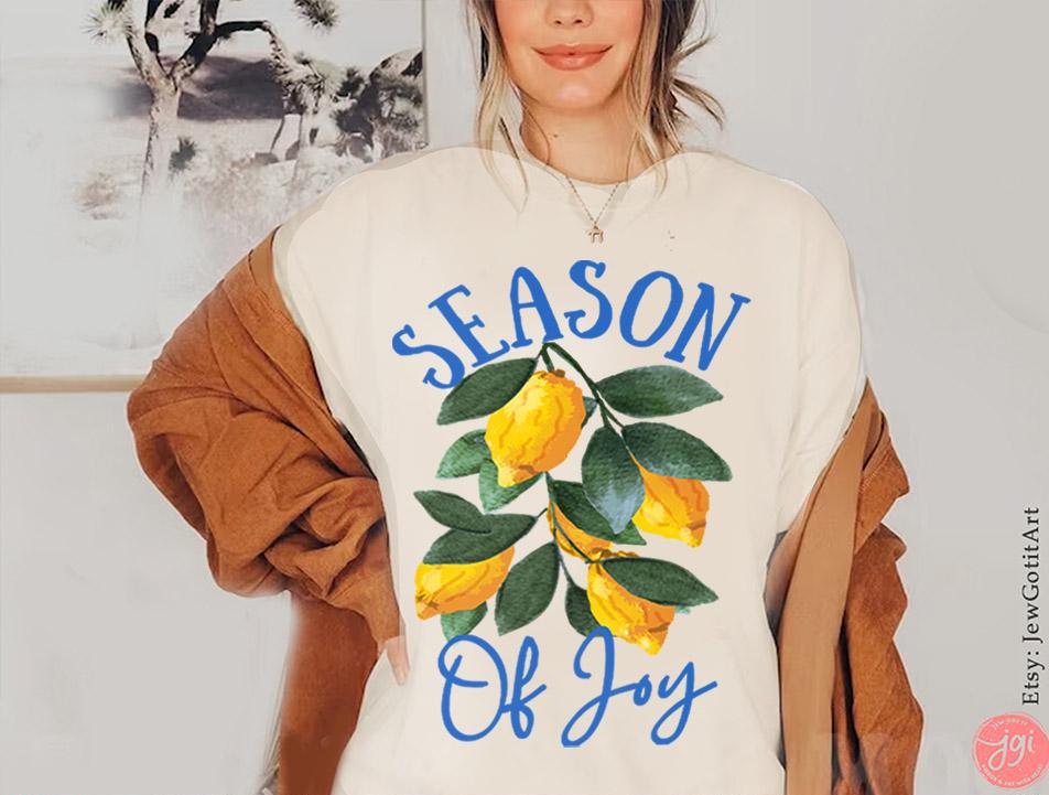 Etrog Sukkot Shirt Unisex Rosh Hashanah Israeli Artist tshirt Sweatshirt Sukkah Feast of the Tabernacle Decoration gift kid Jewish Holiday