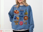 Menorah Hanukkah Hoodie Unisex Jewish Gift - Coquette Bows Sweatshirt T-Shirt by Israeli Artist - Chanukah חנוכה Latke Hooded Sweatshirt