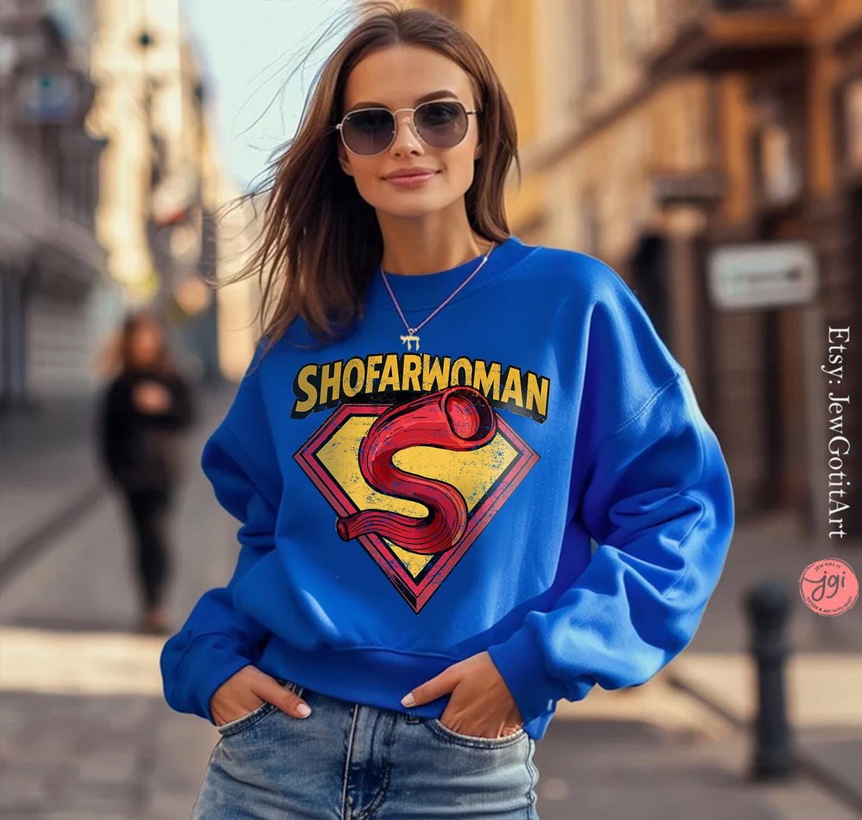 Shofar Shirt Shirt Shofarman Rosh Hashanah Tee Jewish Pride Hebrew Israel Gift Am Yisrael Chai T-Shirt Funny Shirt Gift Jewish New Year