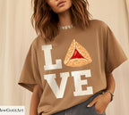 I Love Hamantaschen Purim TShirt Sweatshirt Shirt Purim Costume Israeli Artist Jewish Holiday Gift Yisrael Chai Cookie Shirt Purim Gift