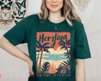 Herzliya Beach Israel Shirt Tshirt Jewish Art Israeli Artist Painting Print Hebrew Jewish gift Hand drawn aesthetic Graphic Tee City Her him