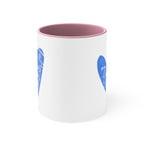 Israel Mug my Heart is with Israel Accent Coffee Mugs 11 oz red blue Am Israel Chai jewgotitart jewish gift Israelite Israeli Hanukkah gifts