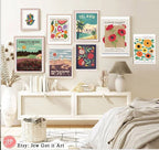 Kibbutz Be'eri Israel Wall Art Poster Print State Israel Jewish Israel art Jewish gift Hand drawn art Scenery Israel Gifts Israeli Artist