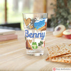 Passover Pint Glass 16oz Kids Gift Adult Jewish Holiday Drinkware Seder Table Decor Pesach Beer Mug Matzah Judaica Kitchen Gift Israel Art