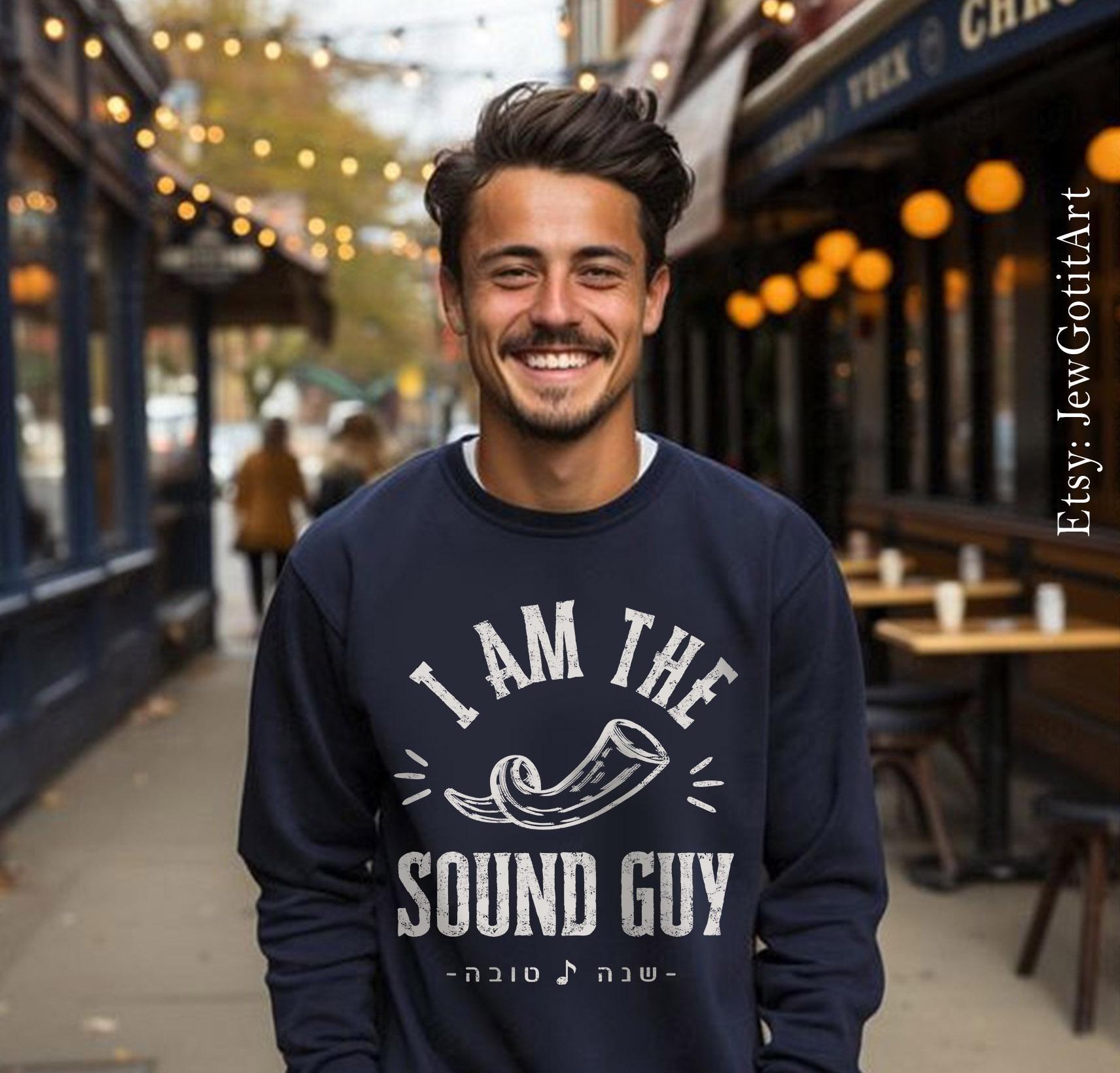 Shofar Shirt Sound Guy Gal Rosh Hashanah gifts Adult Tshirt Rabbi Onesie jewish gift rosh hashana toddler Israeli Artist Am Yisrael Chai