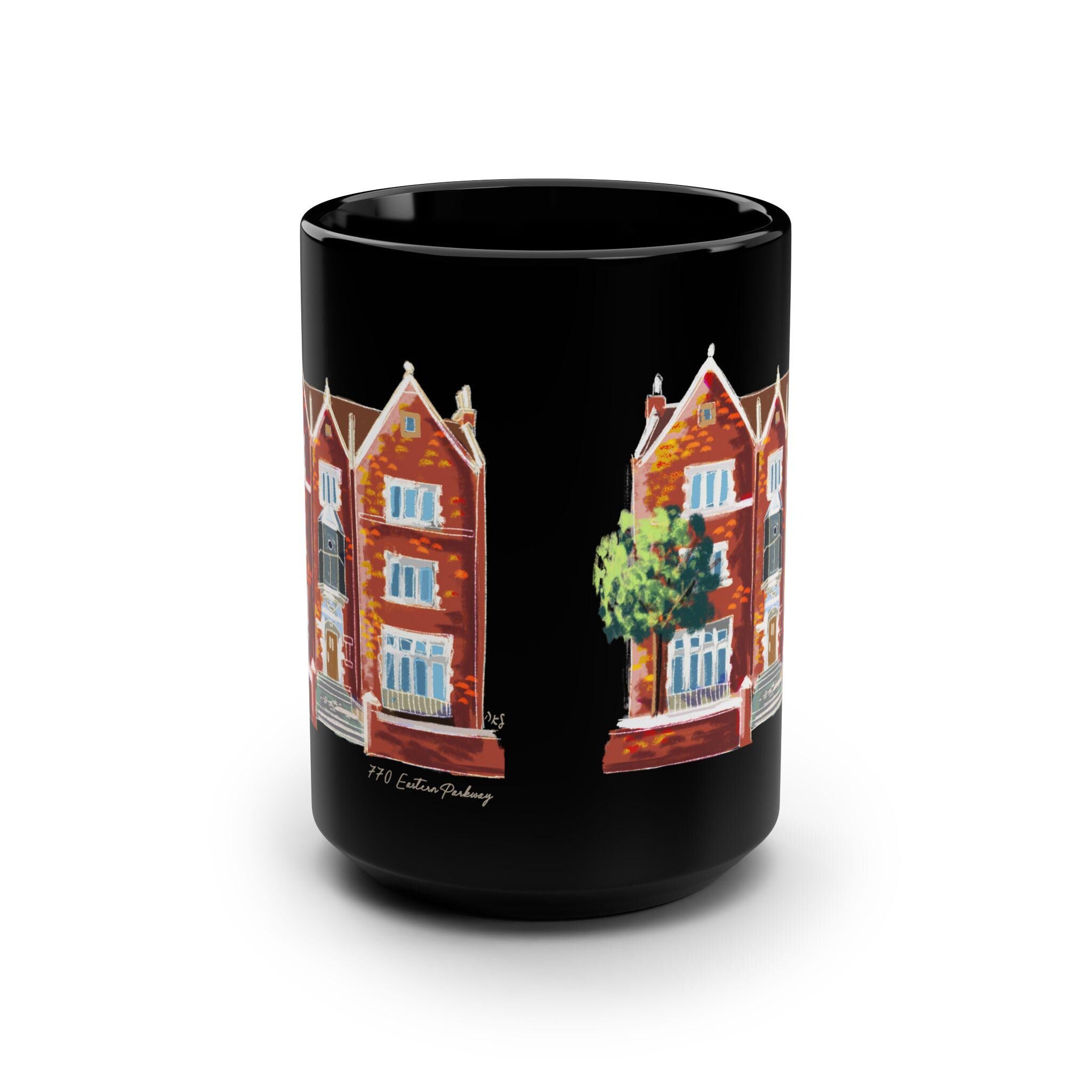 Chabad 770 Eastern Parkway Tote Bag Mug 11oz 15oz Am Yisrael Chai jewish art coffee cup Ceramic Mug Israel Jewish gift Hanukkah Israeli Art