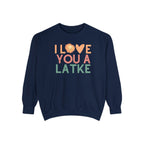 Hanukkah Sweater, I love you a latke, personalized gift, custom gift, Jewish Holiday, gift, Unisex Sweatshirt, jewish art, sweatshirt