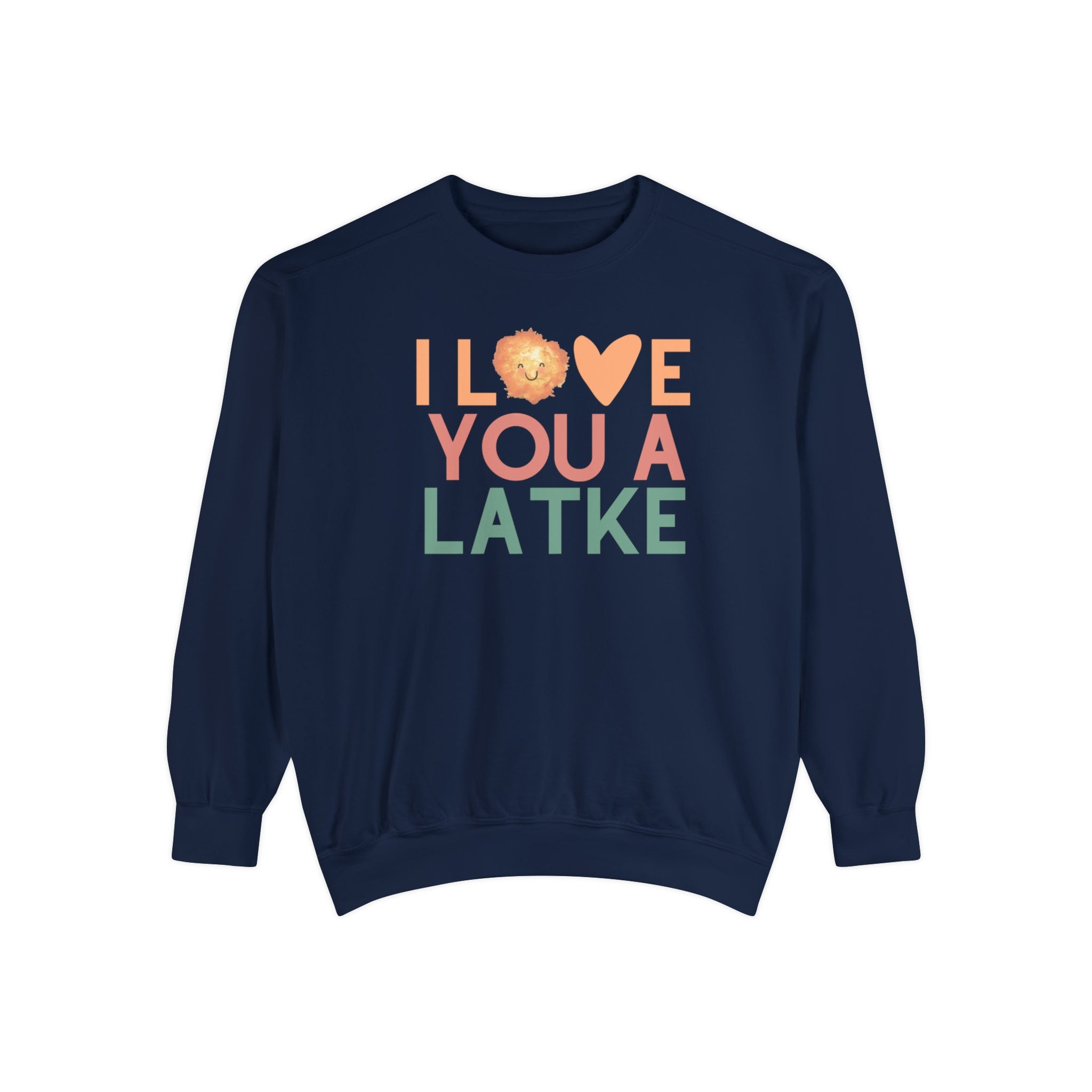 Hanukkah Sweater, I love you a latke, personalized gift, custom gift, Jewish Holiday, gift, Unisex Sweatshirt, jewish art, sweatshirt