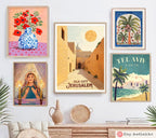 Queen of Hearts Esther Wall Art Biblical Art Royalty Artwork Esther Story Decor Spiritual Home Decor Jewish Queen Art Inspirational Wall Art