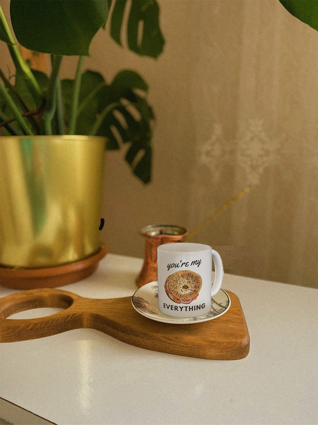 Everything Bagel Mug, You are EVERYTHING | tea cup, coffee cup | Ceramic Mug 11oz | work mug, gift mug, morning mug | Everything bagel