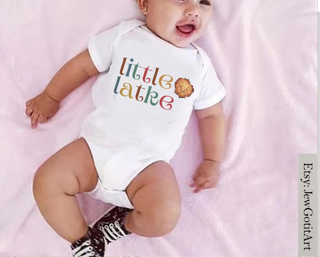 Little Latke Hanukkah Kids Shirt, Heavy Cotton Tee, Birthday gift jewish gift, little girl shirt, hanukkah, hanukkah gift, boy, jewish shirt