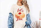 Hanukkah Sweatshirt Donut Hoodie | Let’s Jam Jelly Donut Shirt | Jewish Gift for Men & Women | Chanukah Israeli Artist Design Hanukkah Shirt