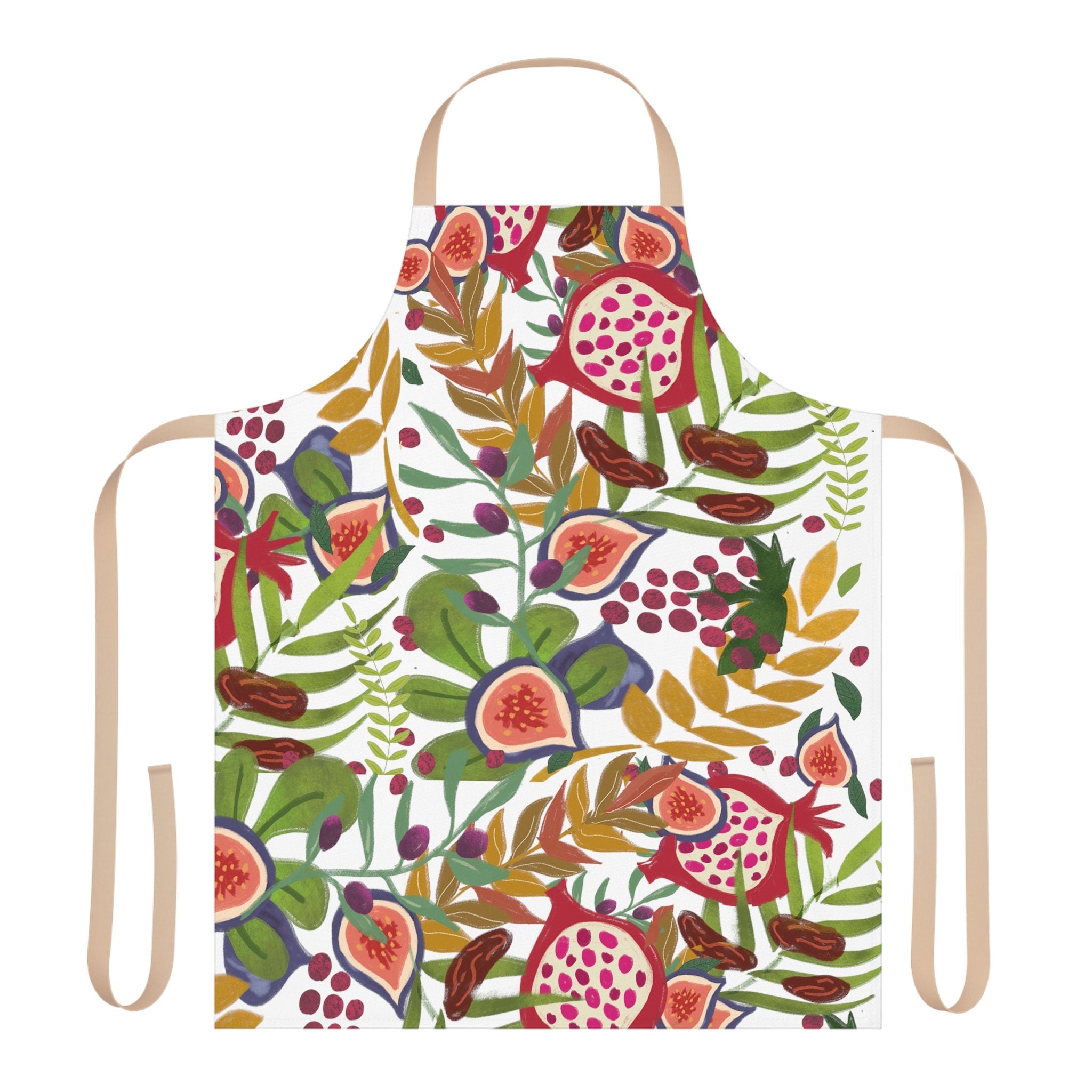 7 Species of Israel Apron, kitchen jewish gifts israel art israeli, hanukkah, hanukkah gifts fruit art kitchen decor apron for women pattern