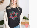 Flower Star David Shirt Unisex Jersey Short Sleeve Graphic Tee, vintage shirt, israel, art, jewish gift Israelite, Israeli Pride, Proud Jew
