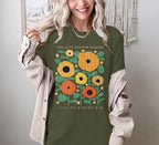 Tel Aviv Flower Market Shirt Israel art Unisex Cotton Tee Shirt for her women Israel artist graphic tee trendy flower shirt jewish gifts