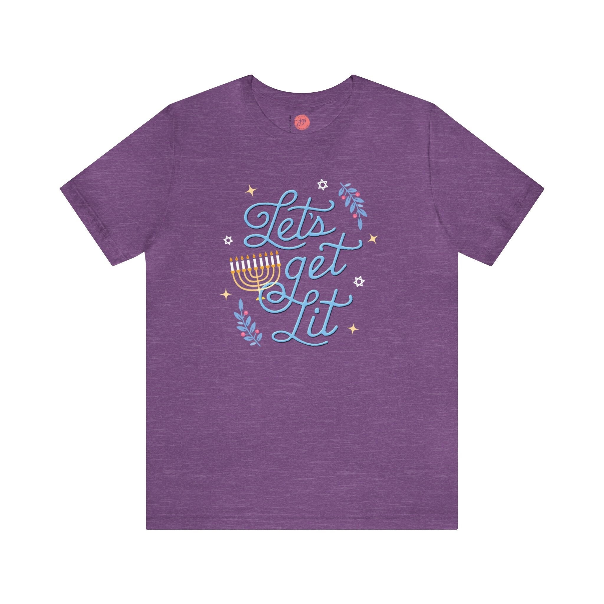 Lets Get Lit Hanukkah Shirt Soft cotton Unisex Jersey Graphic shirt, Israel, jewish gift, Hanukkah Shirt  Chanukah tshirt  חנוכה Women
