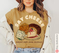 Shavuot Shirt Say Cheese T-Shirt Sweatshirt Funny Jewish Holiday Tee Dairy Lover Gift Torah Shavuos Apparel Am Yisrael Chai Am Yisrael Chai