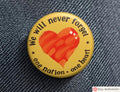 Pin Set We Will Never Forget Never Again Magnets Magnet Stickers Heart Badge Yellow Ribbon  Am Yisrael Chai Star David