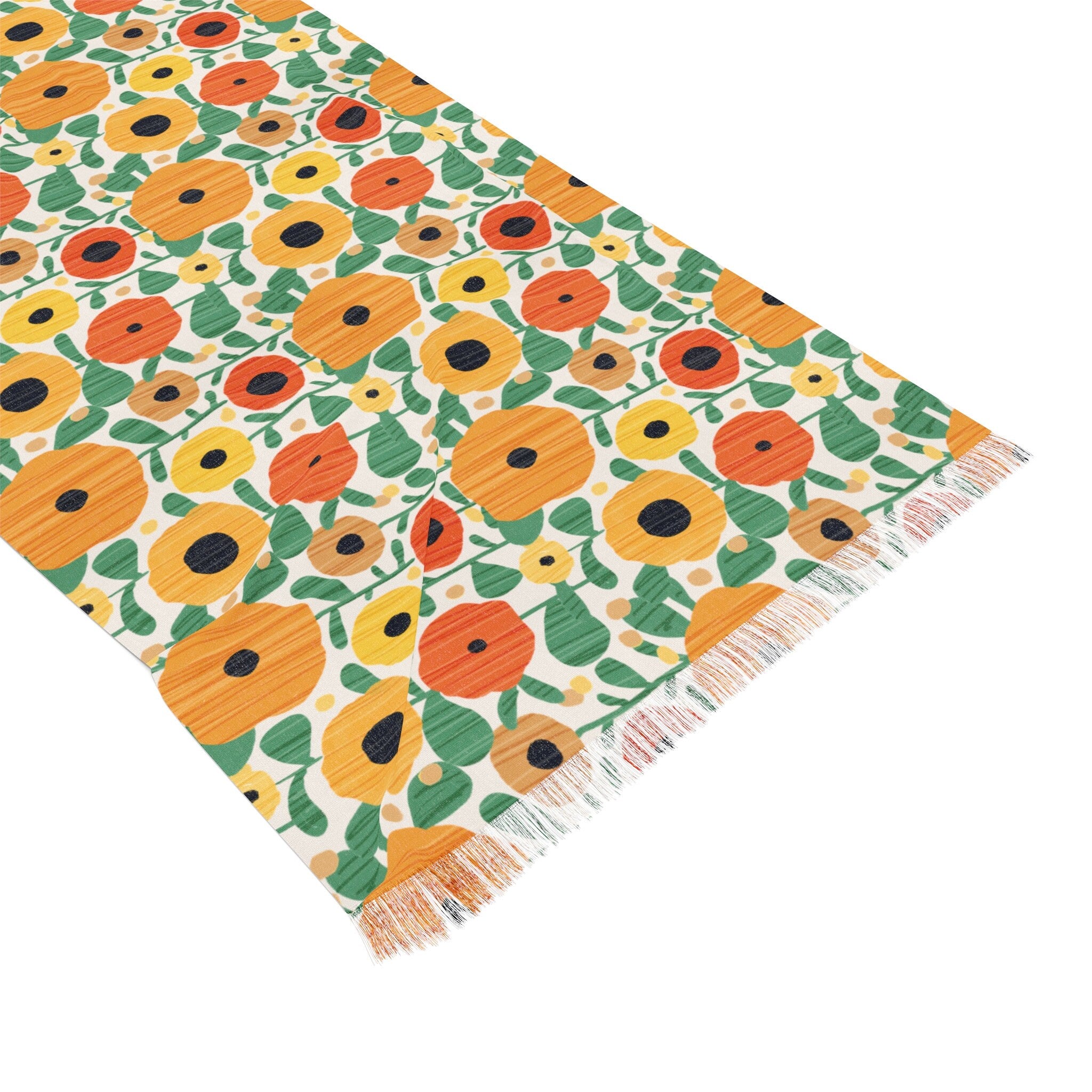 Tel Aviv Flower Scarf Head Headwrap Flowers Scarves Women fabric Hair Cover Covering Jewish Israeli Artist Art Yisrael Chai Israel flowers