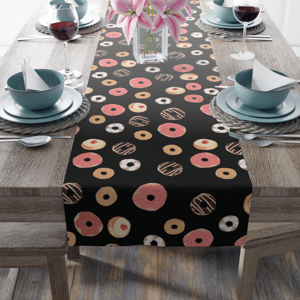 Hanukkah Donut Art Kitchen Towel: Jewish Holiday Table Decor