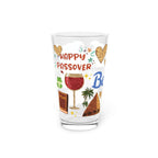 Passover Pint Glass 16oz Kids Gift Adult Jewish Holiday Drinkware Seder Table Decor Pesach Beer Mug Matzah Judaica Kitchen Gift Israel Art