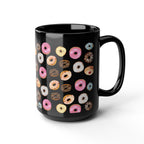 Donut Mug 11oz 15oz Am Yisrael Chai Hanukkah gifts jewish art coffee Ceramic Israel jewish food art dessert Israeli Artist Israel Art