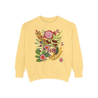 Fruits of Israel Sweatshirt 7 species fruit sweater woman jewish gift Israel Design Hanukkah Sweater Gift for her Garment-Dyed Sweatshirt