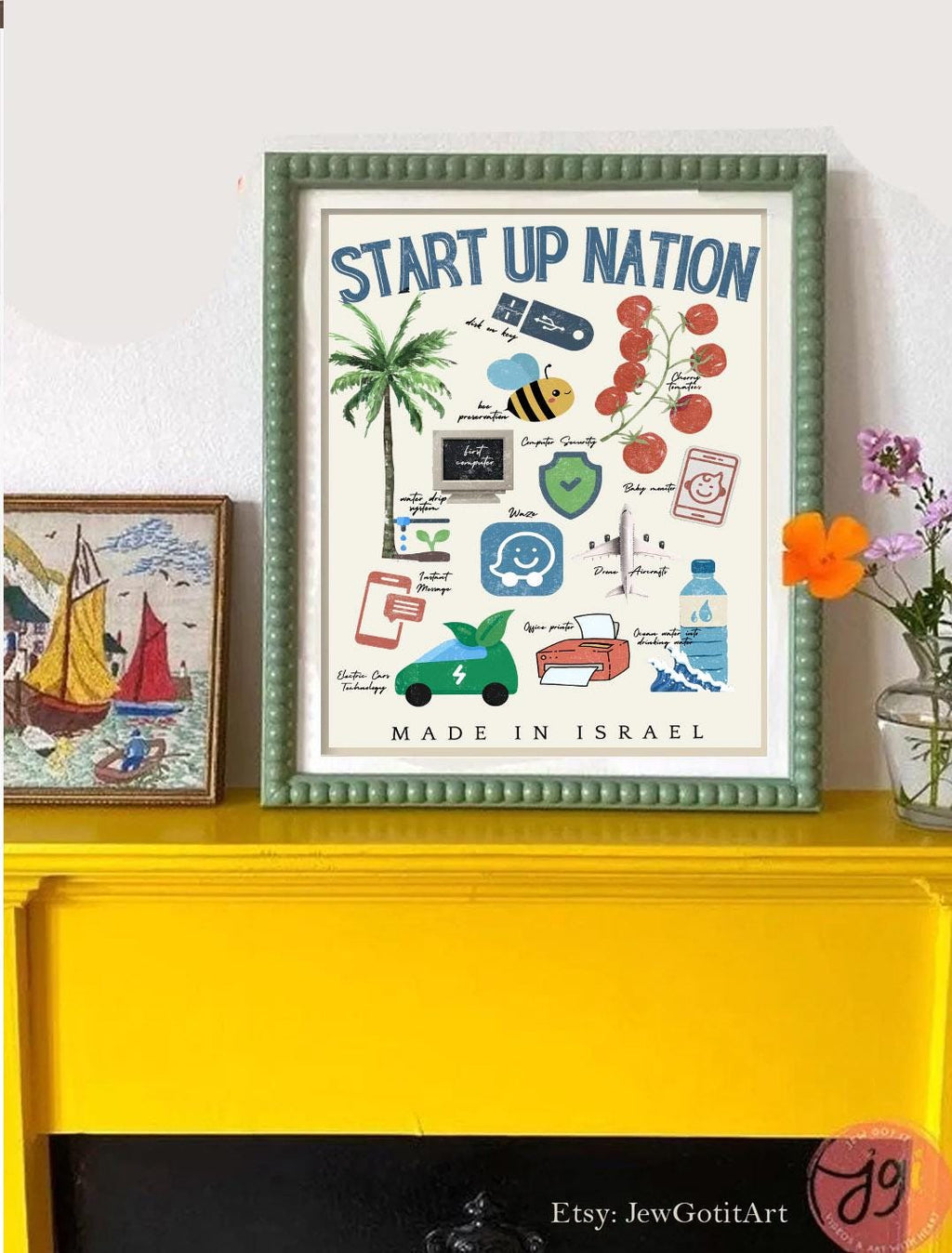 Start Up Nation Israel Wall Art