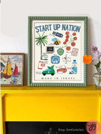 Start Up Nation Israel Wall Art