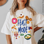 Hanukkah Shirt • Feast Mode on Latke • Donut Art Sweatshirt • Unisex Jewish Gift • Israeli Artist • Israel Chanukah חנוכה T-Shirt