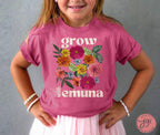 Grow Emuna Flower Shirt Flower T-shirt Am Yisrael Chai graphic tees tshirt Art jewish gift Israeli Artist Jewish Holiday Gifts Flowers Art