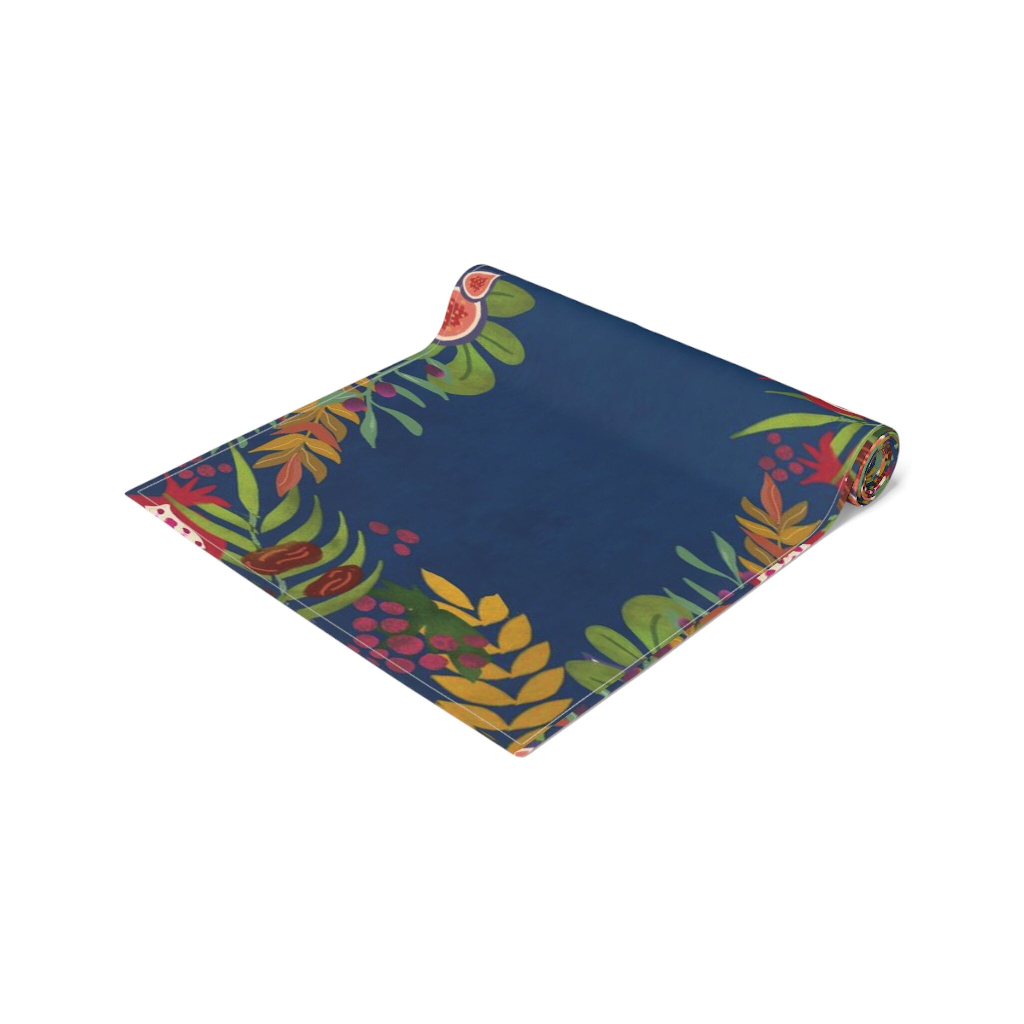 Personalized Passover Table Runner - Jewish Art Israel Gift - Seder Plate Decoration Customized Holiday Decor by Israeli Artist Pesach gifts