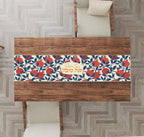 Shana tova Rosh Hashanah Table Runner Jewish gift Jewish holiday Israel pomegranates, jewish gift, Israel, dinner table, custom personalized