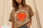 We Will Never Forget One Nation One Heart T-Shirt Never Again is Now Jewish TShirt Israeli Gift Am Yisrael Chai Sweatshirt Heart Graphic Tee