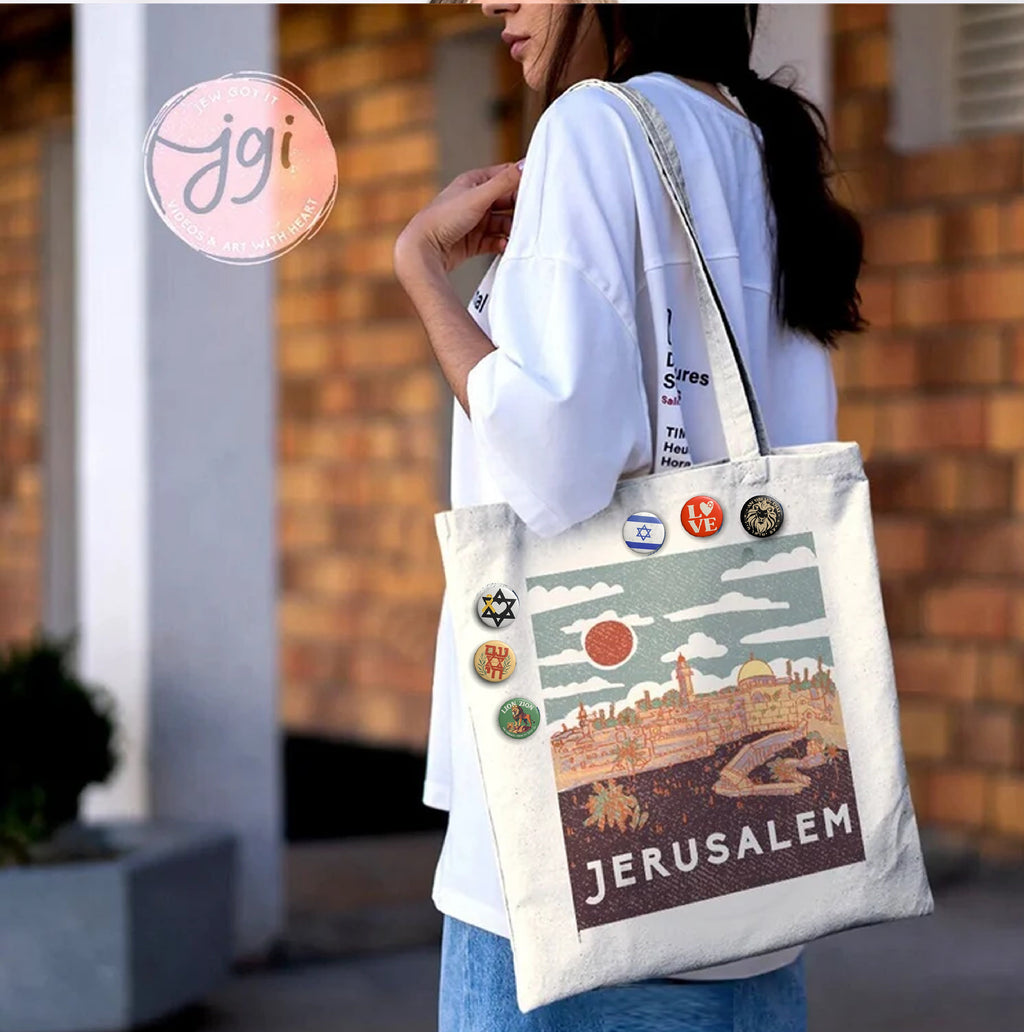 Israel Pins Set Am Yisrael Chai Lion Zion Yellow Ribbon Buttons Pin Israeli Artist Israelite Jewish Star David Passover